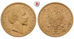 Deutsches Kaiserreich, Bayern, Ludwig II., 20 Mark 1872, D, ss+, J. 194