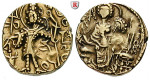 Indien, Kuschan, Klan Prägungen, Dinar um 375-376, ss