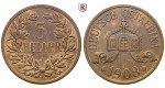 Nebengebiete, Deutsch-Ostafrika, 5 Heller 1908, J, ss-vz, J. 717