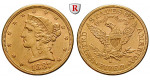 USA, 5 Dollars 1887, 7,52 g fein, ss-vz/vz