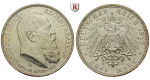 Deutsches Kaiserreich, Bayern, Luitpold, Prinzregent, 3 Mark 1911, 90. Geburtstag, D, f.vz/vz+, J. 49