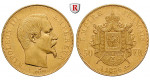 Frankreich, Napoleon III., 50 Francs 1856, 14,52 g fein, ss-vz