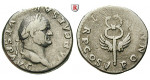 Römische Kaiserzeit, Vespasianus, Denar 71, ss