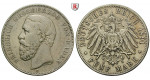Deutsches Kaiserreich, Baden, Friedrich I., 5 Mark 1891, G, ss, J. 29F