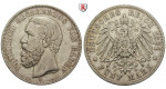 Deutsches Kaiserreich, Baden, Friedrich I., 5 Mark 1891, G, ss, J. 29F