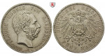 Deutsches Kaiserreich, Sachsen, Albert, 5 Mark 1902, Auf den Tod, E, f.vz/vz+, J. 128