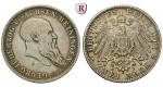 Deutsches Kaiserreich, Sachsen-Meiningen, Georg II., 2 Mark 1901, Zum 75. Geburtstag, D, ss, J. 149