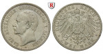 Deutsches Kaiserreich, Sachsen-Weimar-Eisenach, Carl Alexander, 2 Mark 1898, Zum 80. Geburtstag, A, ss, J. 156