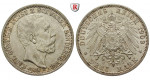 Deutsches Kaiserreich, Schwarzburg-Sondershausen, Karl Günther, 3 Mark 1909, Auf den Tod, A, vz, J. 170