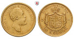 Schweden, Oskar II., 10 Kronor 1874, 4,01 g fein, ss/ss-vz