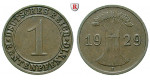 Weimarer Republik, 1 Rentenpfennig 1929, F, f.vz, J. 306