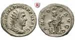 Römische Kaiserzeit, Philippus I., Antoninian 244-247, vz-st
