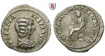 Römische Kaiserzeit, Julia Domna, Frau des Septimius Severus, Denar 211-217, vz/ss