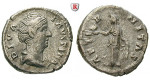Römische Kaiserzeit, Faustina I., Frau des Antoninus Pius, Denar nach 141 n.Chr., ss