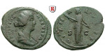Römische Kaiserzeit, Faustina II., Frau des Marcus Aurelius, As 161-175, ss