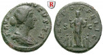 Römische Kaiserzeit, Faustina II., Frau des Marcus Aurelius, As 161-176, ss+