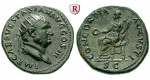 Römische Kaiserzeit, Vespasianus, Dupondius 72, ss+