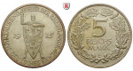 Weimarer Republik, 5 Reichsmark 1925, Rheinlande, E, f.vz, J. 322