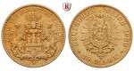 Deutsches Kaiserreich, Hamburg, 10 Mark 1880, J, ss+, J. 209