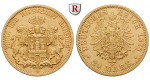 Deutsches Kaiserreich, Hamburg, 20 Mark 1878, J, ss+, J. 210