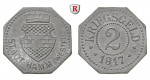 Städtenotgeld Deutschland, Westfalen, Stadt Hamm, 2 Pfennig 1919, vz-st