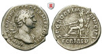 Römische Kaiserzeit, Traianus, Denar 113-114, ss+
