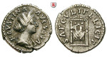 Römische Kaiserzeit, Faustina II., Frau des Marcus Aurelius, Denar 147-176, ss+