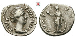 Römische Kaiserzeit, Faustina I., Frau des Antoninus Pius, Denar nach 141, ss+
