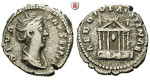 Römische Kaiserzeit, Faustina I., Frau des Antoninus Pius, Denar nach 141, ss+