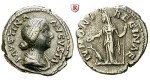 Römische Kaiserzeit, Faustina II., Frau des Marcus Aurelius, Denar 161-176, ss-vz/ss