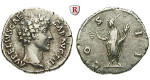 Römische Kaiserzeit, Marcus Aurelius, Caesar, Denar 145-147, ss+