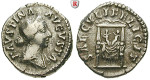 Römische Kaiserzeit, Faustina II., Frau des Marcus Aurelius, Denar vor 175, ss+