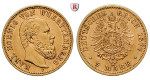 Deutsches Kaiserreich, Württemberg, Karl, 5 Mark 1877, F, ss-vz/vz, J. 291