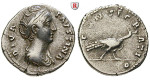 Römische Kaiserzeit, Faustina I., Frau des Antoninus Pius, Denar nach 141, ss