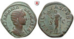 Römische Kaiserzeit, Julia Mamaea, Mutter des Severus Alexander, Sesterz 222-235, ss+