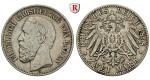 Deutsches Kaiserreich, Baden, Friedrich I., 2 Mark 1898, G, ss, J. 28