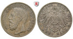 Deutsches Kaiserreich, Baden, Friedrich I., 2 Mark 1901, G, ss+, J. 28