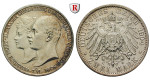 Deutsches Kaiserreich, Mecklenburg-Schwerin, Friedrich Franz IV., 2 Mark 1904, Hochzeit, A, ss-vz, J. 86