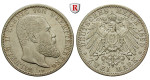 Deutsches Kaiserreich, Württemberg, Wilhelm II., 2 Mark 1899, F, ss+, J. 174