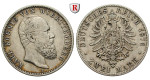 Deutsches Kaiserreich, Württemberg, Karl, 2 Mark 1876, F, ss, J. 172