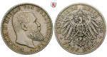 Deutsches Kaiserreich, Württemberg, Wilhelm II., 5 Mark 1894, F, ss+, J. 176