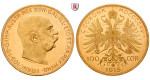 Österreich, Kaiserreich, Franz Joseph I., 100 Kronen 1915, 30,49 g fein, st