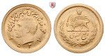 Iran, Mohammed Riza Pahlevi, 1/4 Pahlavi 1956-1979, 1,83 g fein, vz-st