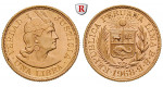 Peru, Republik, Libra 1898-1969, 7,32 g fein, bfr.