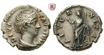 Römische Kaiserzeit, Faustina I., Frau des Antoninus Pius, Denar nach 141, ss-vz