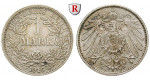 Deutsches Kaiserreich, 1 Mark 1912, F, 5,0 g fein, ss-vz, J. 17