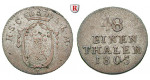 Sachsen, Sachsen-Coburg-Saalfeld, Franz, 1/48 Taler 1764, ss+