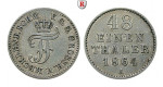 Mecklenburg, Mecklenburg-Schwerin, Friedrich Franz II., 1/48 Taler 1864, ss-vz