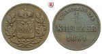 Schwarzburg, Rudolstadt, Friedrich Günther, 1/4 Kreuzer 1861, ss