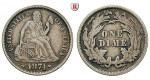 USA, Dime 1874, ss+